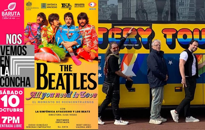 The Beatles all you need is love en la concha